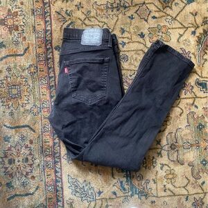 Levi's Men's Black Straight Jeans